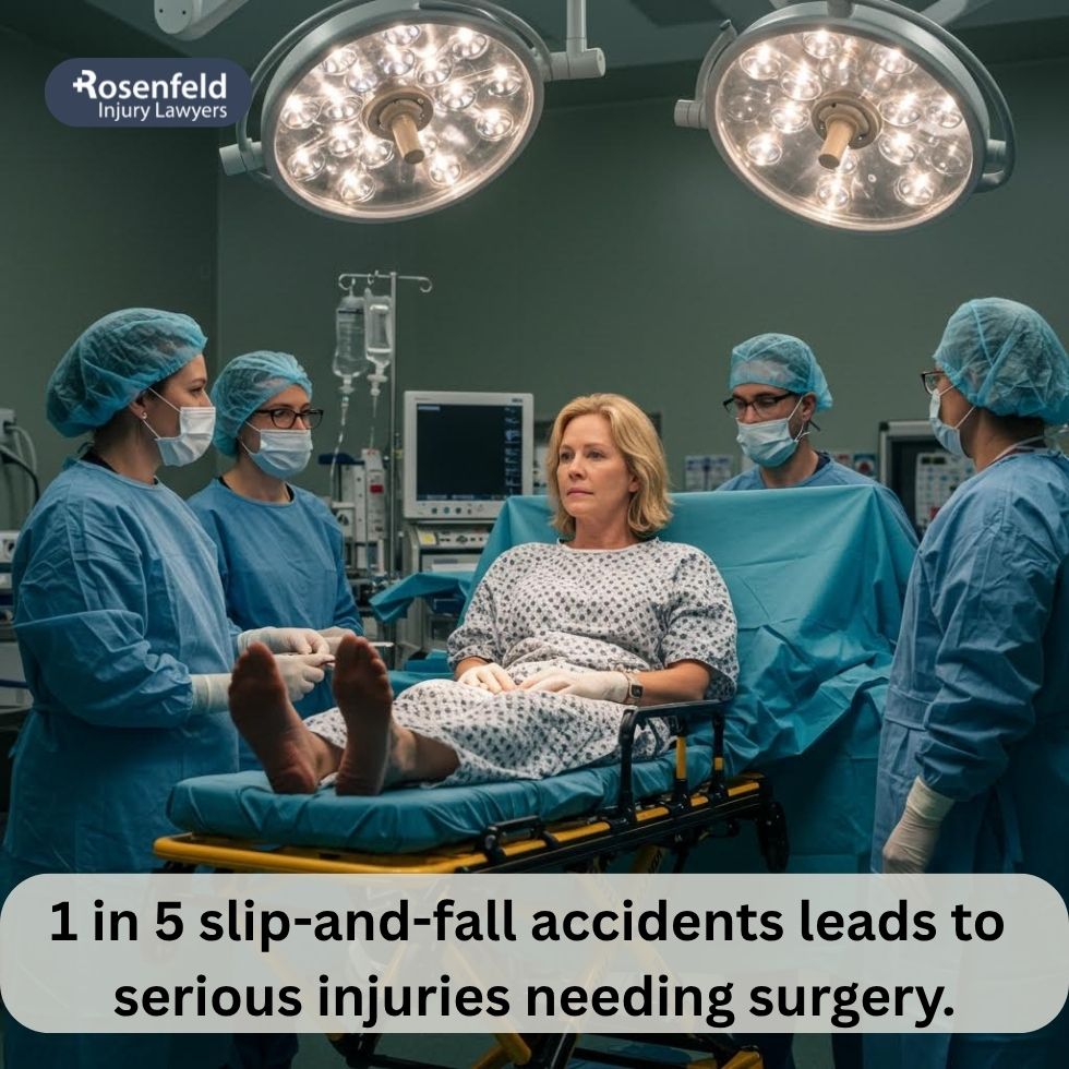 An attorney can explain the average slip and fall settlement with surgery