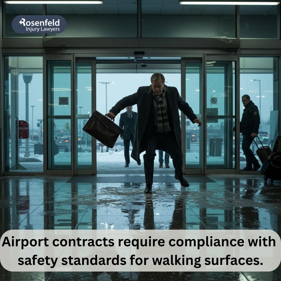 Lawyer: always seek medical attention after an airport fall.